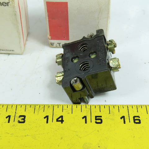 Cutler Hammer 10250T3 600V Heavy Duty Contact Block 2 Normally Closed Lot/3 NEW
