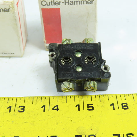 Cutler Hammer 10250T3 600V Heavy Duty Contact Block 2 Normally Closed Lot/3 NEW