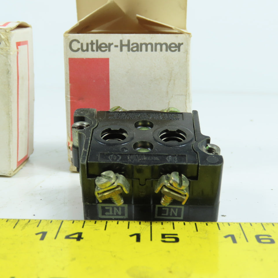 Cutler Hammer 10250T3 600V Heavy Duty Contact Block 2 Normally Closed Lot/3 NEW