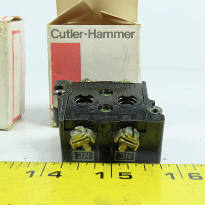 Cutler Hammer 10250T3 600V Heavy Duty Contact Block 2 Normally Closed Lot/3 NEW