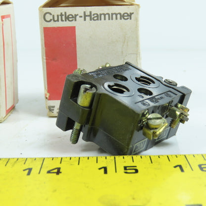 Cutler Hammer 10250T3 600V Heavy Duty Contact Block 2 Normally Closed Lot/3 NEW