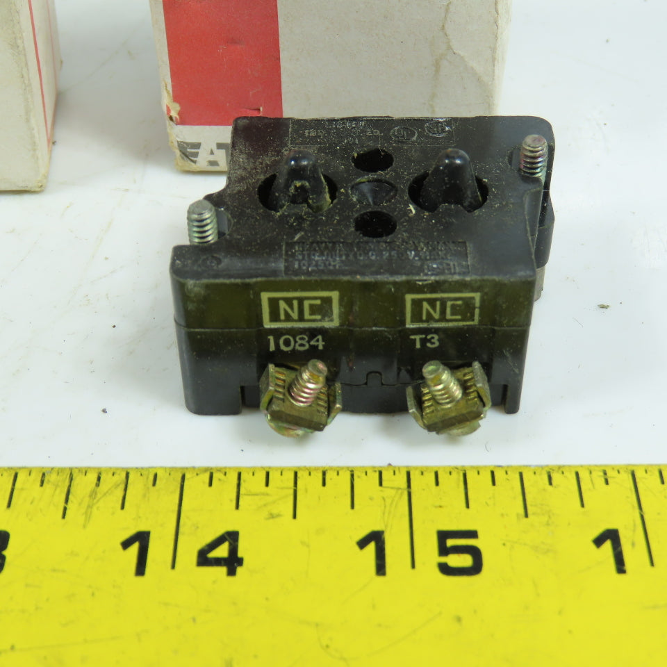 Cutler Hammer 10250T3 600V Heavy Duty Contact Block 2 Normally Closed Lot/3 NEW