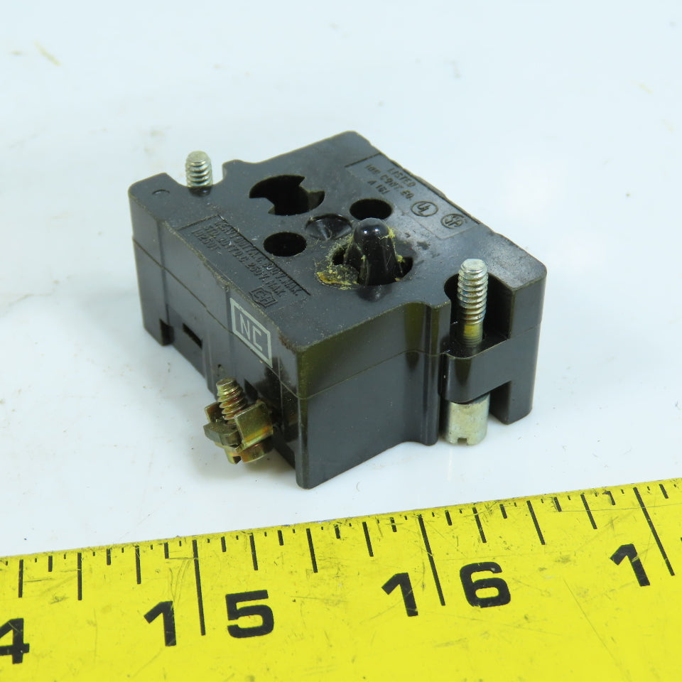 Cutler Hammer 10250T51 600V Heavy Duty Contact Block 1 Normally Closed Lot/3 NEW