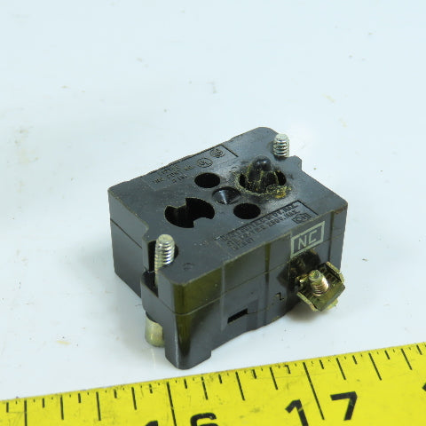 Cutler Hammer 10250T51 600V Heavy Duty Contact Block 1 Normally Closed Lot/3 NEW