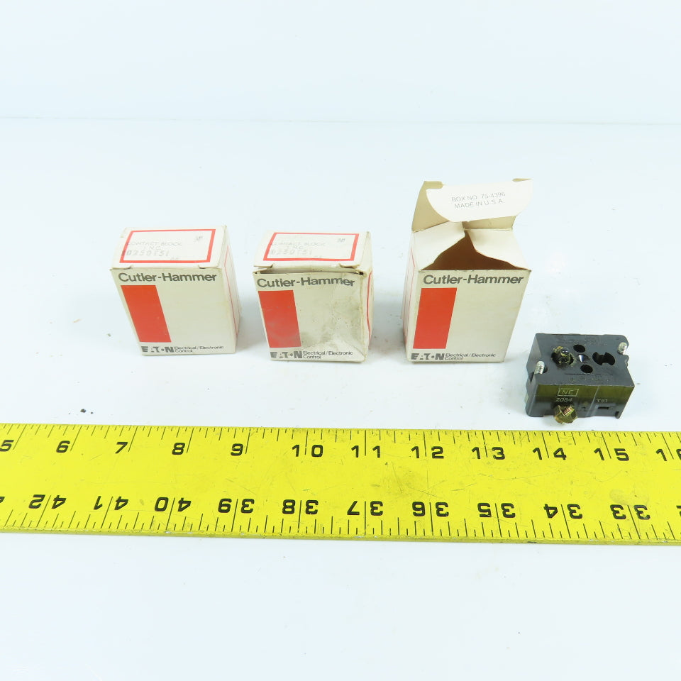 Cutler Hammer 10250T51 600V Heavy Duty Contact Block 1 Normally Closed Lot/3 NEW