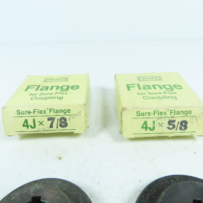 Woods 4J Sure-Flex Flange For Coupling 7/8" & 5/8" Lot Of 2 NEW