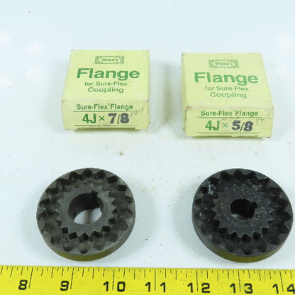 Woods 4J Sure-Flex Flange For Coupling 7/8" & 5/8" Lot Of 2 NEW