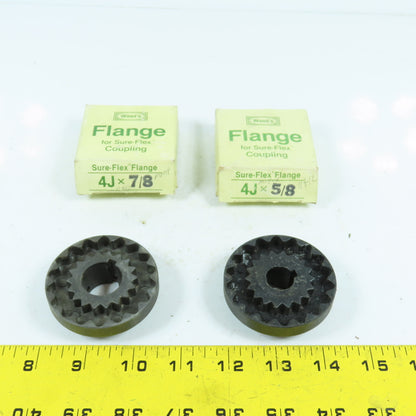 Woods 4J Sure-Flex Flange For Coupling 7/8" & 5/8" Lot Of 2 NEW