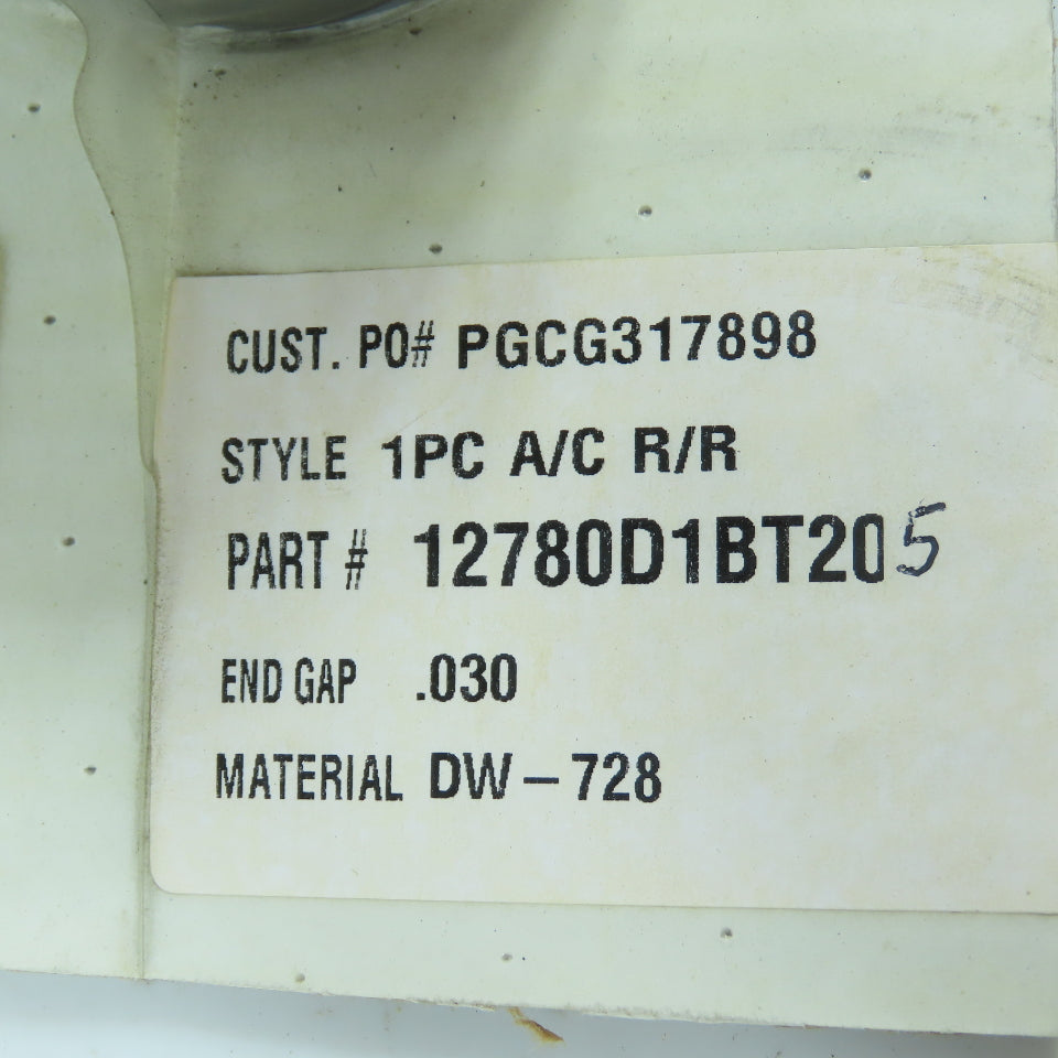 DuraWear 12780D1BT205 Rider Ring A/C R/R End Gap 0.030 DW-728 NEW