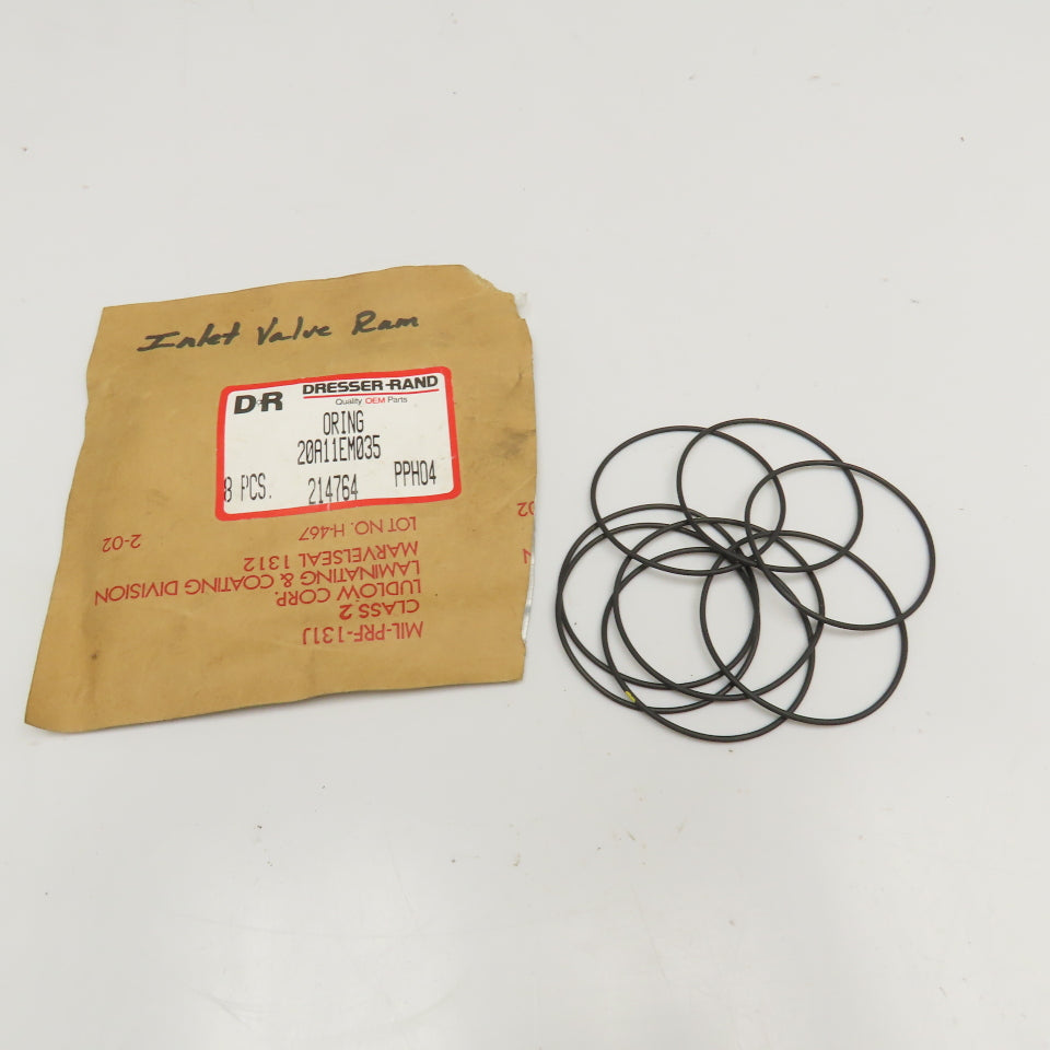 Dresser Rand 20A11EM035 Yellow Stripe O-Ring Lot Of 8