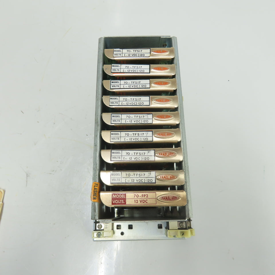 Panalarm 74-S8 719-S15 Remote Logic Annunciator System W/ 70-TFS17/70-FP2 Cards