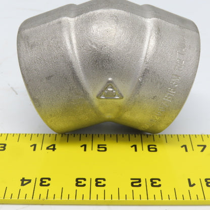 1-1/2" Socket Weld 45° Elbow 304 Stainless Steel Lot of 4