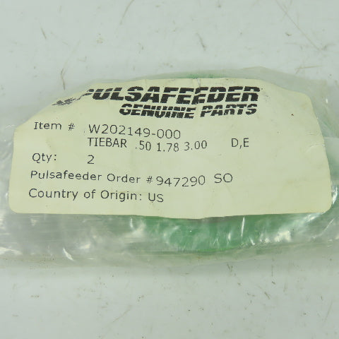 Pulsafeeder W202149-000 Tiebar .50 1.78 3.00 Lot Of 2