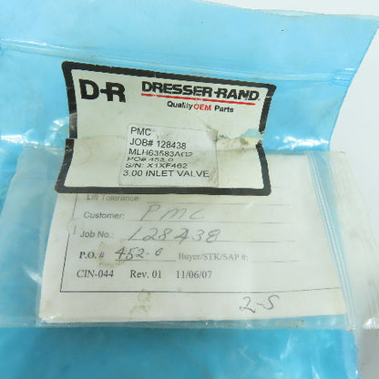 Dresser Rand MLH63583AG2 3.00 Inlet Valve Assembly 2-49