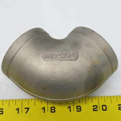 1-1/2" FNPT 90° Elbow 304 Stainless Steel Class 150 Lot of 4