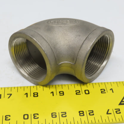 1-1/2" FNPT 90° Elbow 304 Stainless Steel Class 150 Lot of 4