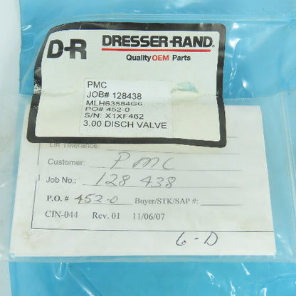 Dresser Rand MLH63584G6 3.00 Discharge Valve Assembly 6-49