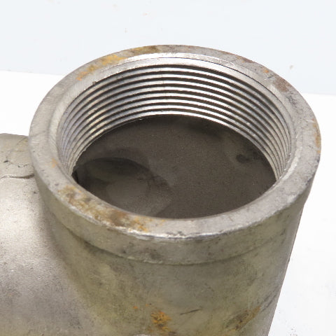 2" FNPT Tee 304 Stainless Steel Class 150 Lot of 3