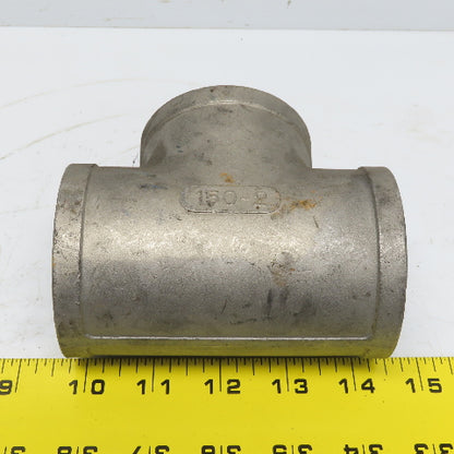 2" FNPT Tee 304 Stainless Steel Class 150 Lot of 3