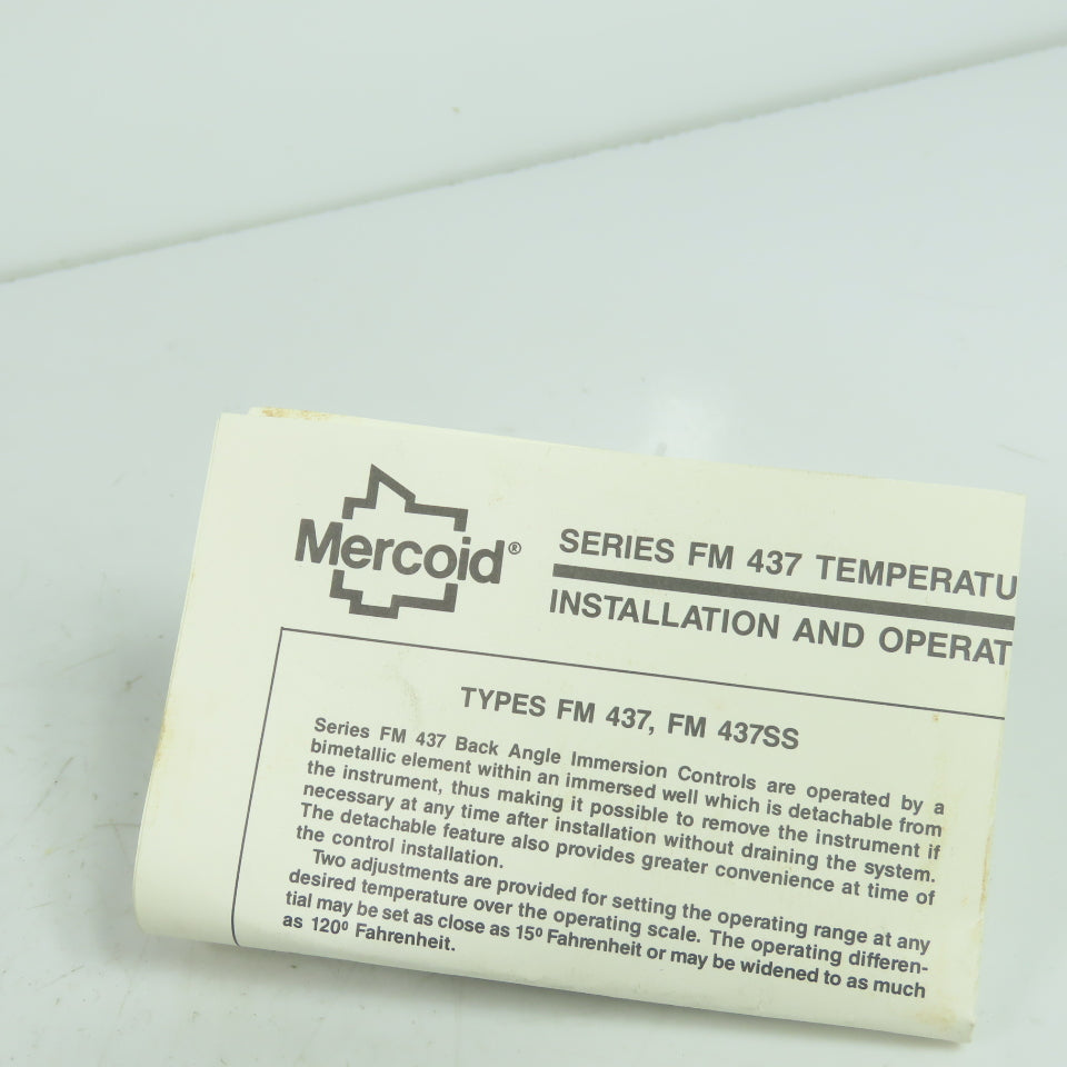 Mercoil FM-437-153-3511 Temperature Controller 240VAC 4A