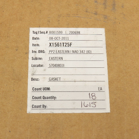 Dresser Rand X1561T25F Packing Gasket Lot Of 5