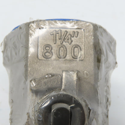 Sharpe CF8M 1-1/4" FNPT Ball Valve 304 Stainless Steel 800CWP