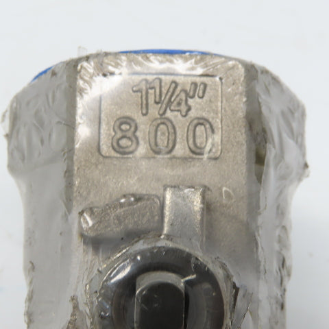 Sharpe CF8M 1-1/4" FNPT Ball Valve 304 Stainless Steel 800CWP