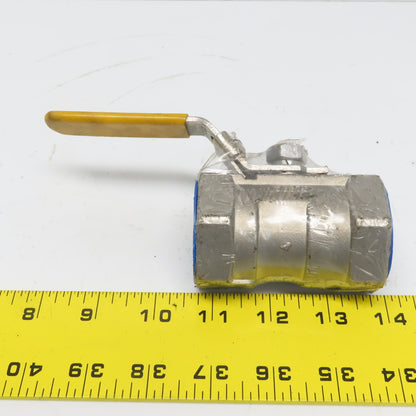 Sharpe CF8M 1-1/4" FNPT Ball Valve 304 Stainless Steel 800CWP