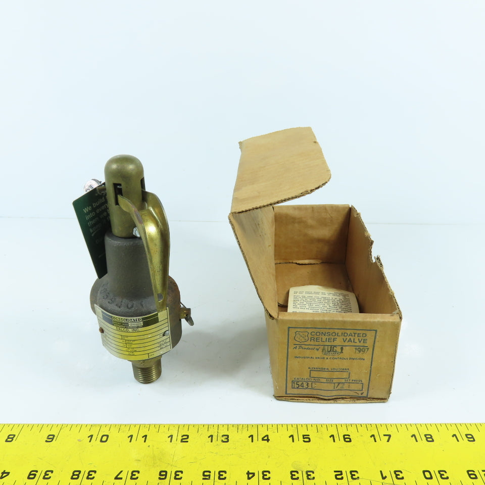 Consolidated Dalco Dresser 1543D Safety Relief Valve 1/2" 15 PSI Set
