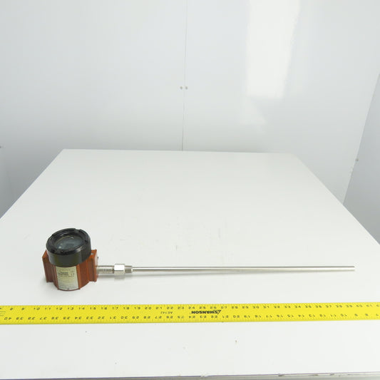 Moore TDZ/B-P2/U24-TO/S316 Temperature Transmitter 24" Probe 32-1/2" OAL