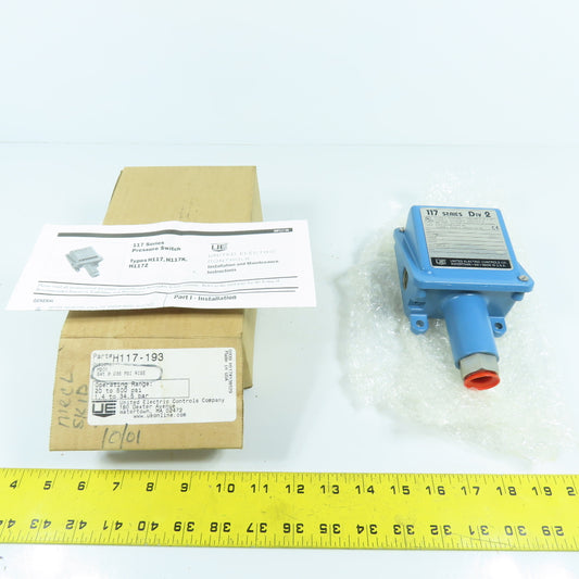 United Electric H117-193 117 Series Pressure Switch 20-500PSI NEW