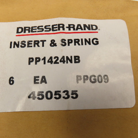 Dresser Rand PP1424NB Insert & Spring Lot Of 6