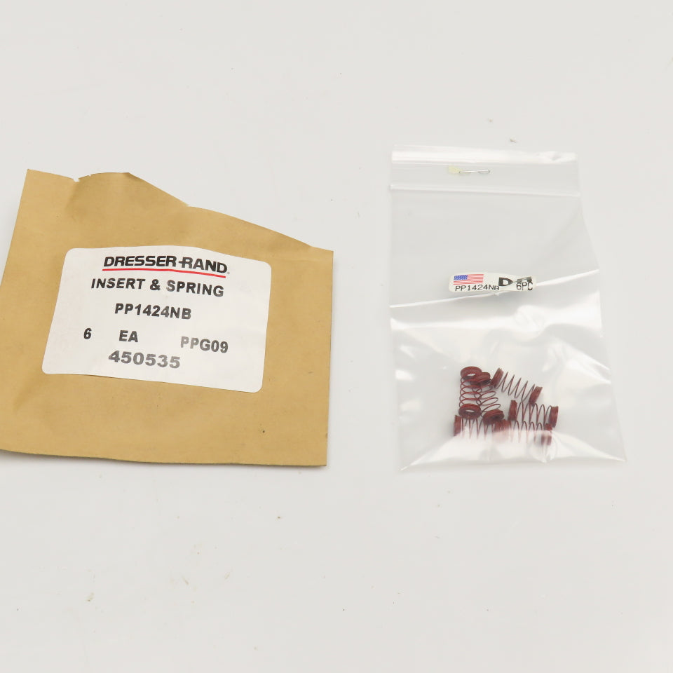 Dresser Rand PP1424NB Insert & Spring Lot Of 6