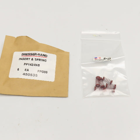 Dresser Rand PP1424NB Insert & Spring Lot Of 6