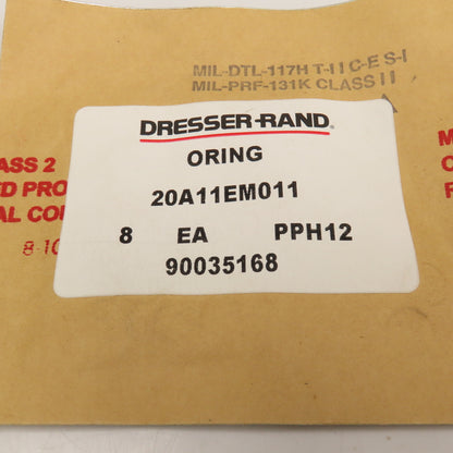 Dresser Rand 20A11EM011 O-Ring Yellow Stripe NEW OEM Lot Of 20