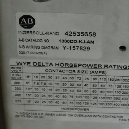 Ingersoll Rand SSR-XF150 Rotary Screw Air Compressor 150HP 460V 739CFM 103PSIG