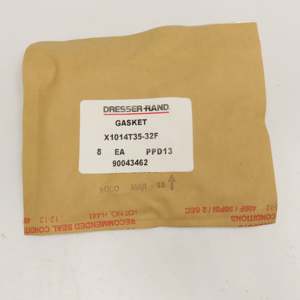 Dresser Rand X1014T35-32F Gasket New OEM Pack Of 8