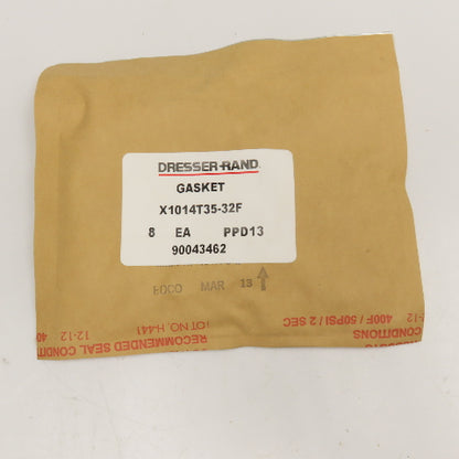 Dresser Rand X1014T35-32F Gasket New OEM Pack Of 8