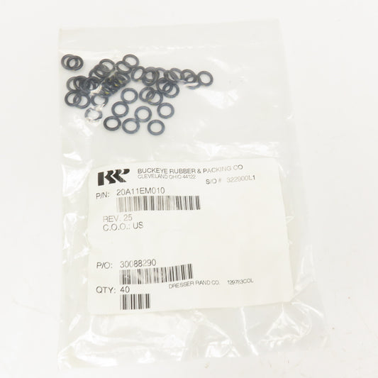 Buckeye Rubber 20A11EM010 O-Ring For Dresser Rand Lot Of 40