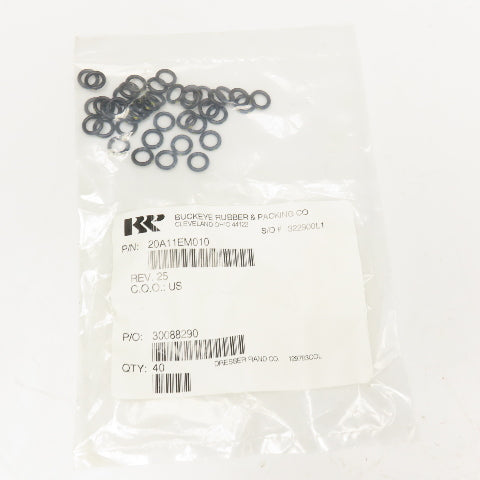 Buckeye Rubber 20A11EM010 O-Ring For Dresser Rand Lot Of 40