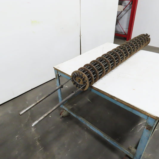 High Temperature Ceramic Radiant Tube Furnace Heater 56" x 7" (Broken Pieces)