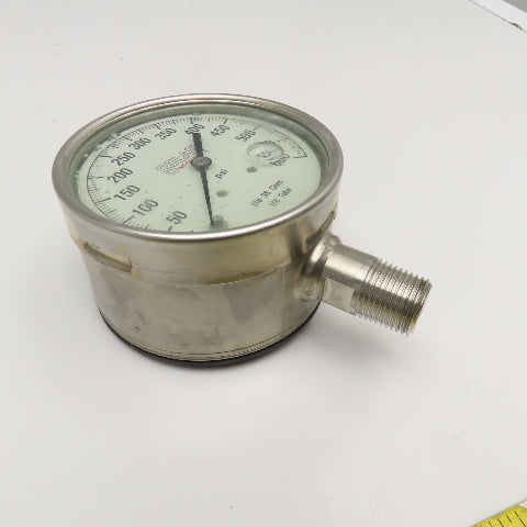 Solar Weston 1000-1400150 0-600PSI Stainless Steel Fluid Filled Pressure Gauge