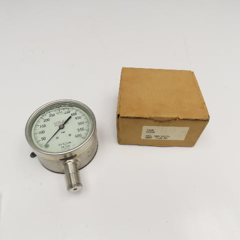 Solar Weston 1000-1400150 0-600PSI Stainless Steel Fluid Filled Pressure Gauge