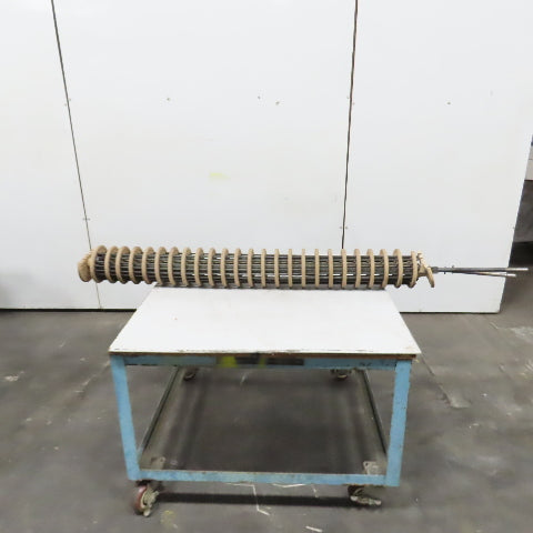 High Temperature Ceramic Radiant Tube Furnace Heater 62" x 8" (Broken Pieces)