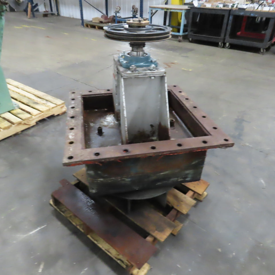 22-1/2" Belt Driven Plug Blower Fan 2" Shaft W/ All NEW BEARINGS (No Motor)