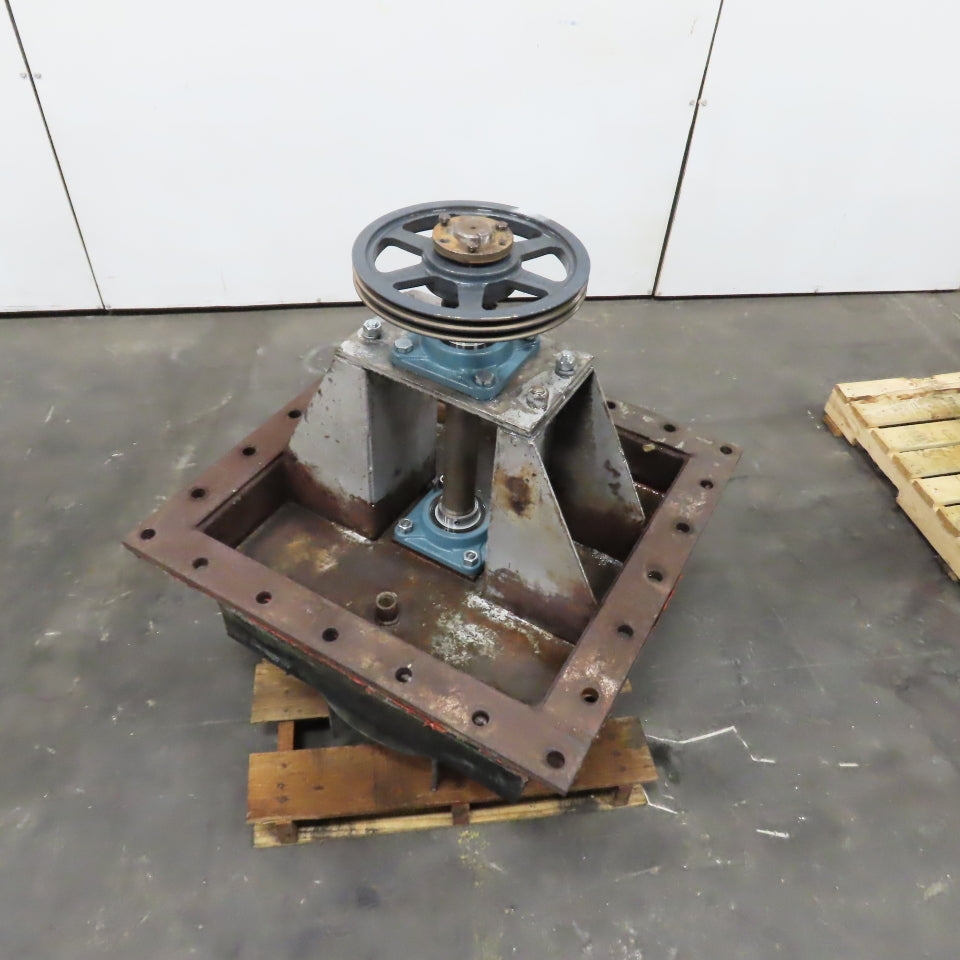22-1/2" Belt Driven Plug Blower Fan 2" Shaft W/ All NEW BEARINGS (No Motor)