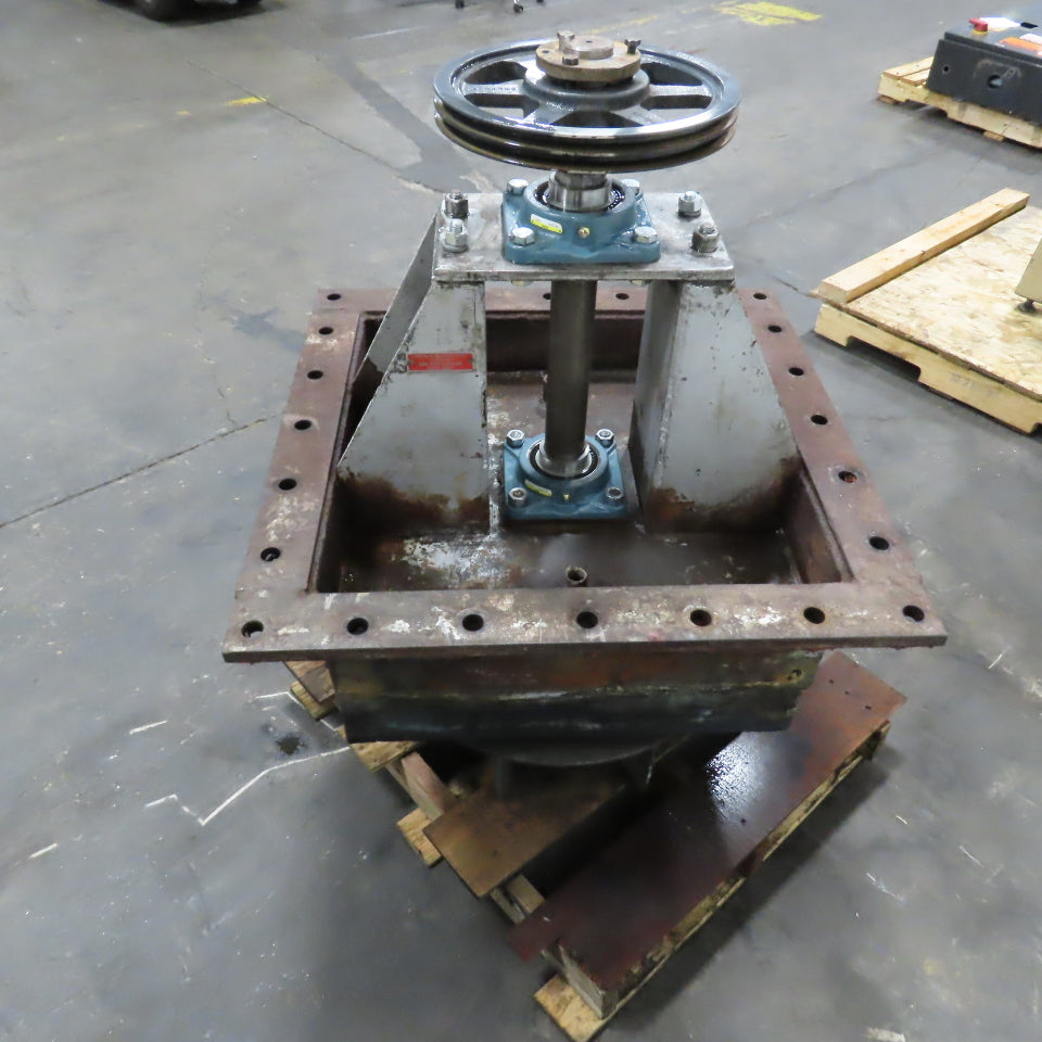 22-1/2" Belt Driven Plug Blower Fan 2" Shaft W/ All NEW BEARINGS (No Motor)