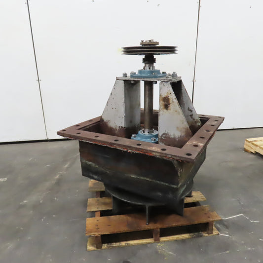 22-1/2" Belt Driven Plug Blower Fan 2" Shaft W/ All NEW BEARINGS (No Motor)