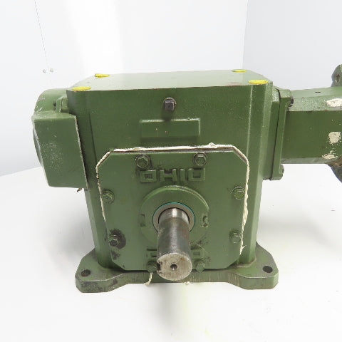 Ohio Gear B425 15:1 Ratio Gear Reducer 116.66RPM Output 8.32HP Input