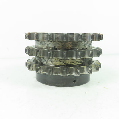 Martin E60B19H Triple Strand Roller Chain Sprocket 19-Tooth 1-3/4" Bore